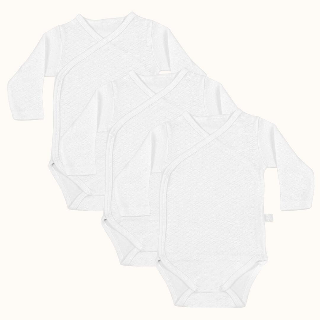 3 Bodies Cruzado Sweet Branco - Pim-Pam-Pum Baby