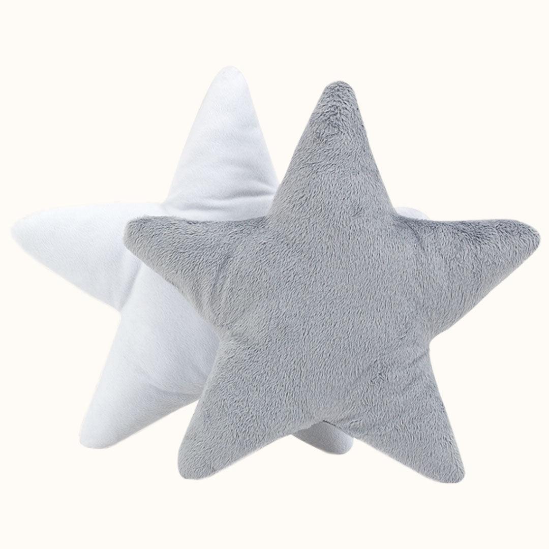 Almofadas Decorativas Estrela Cinza e Branco - Pim-Pam-Pum Baby