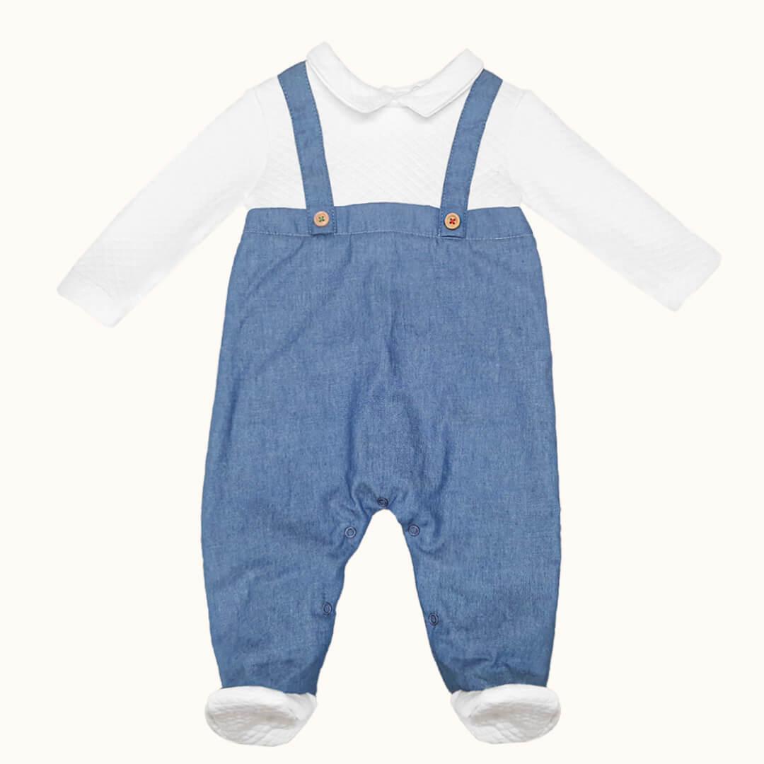 Babygrow Denim 1 Azul - Pim-Pam-Pum Baby