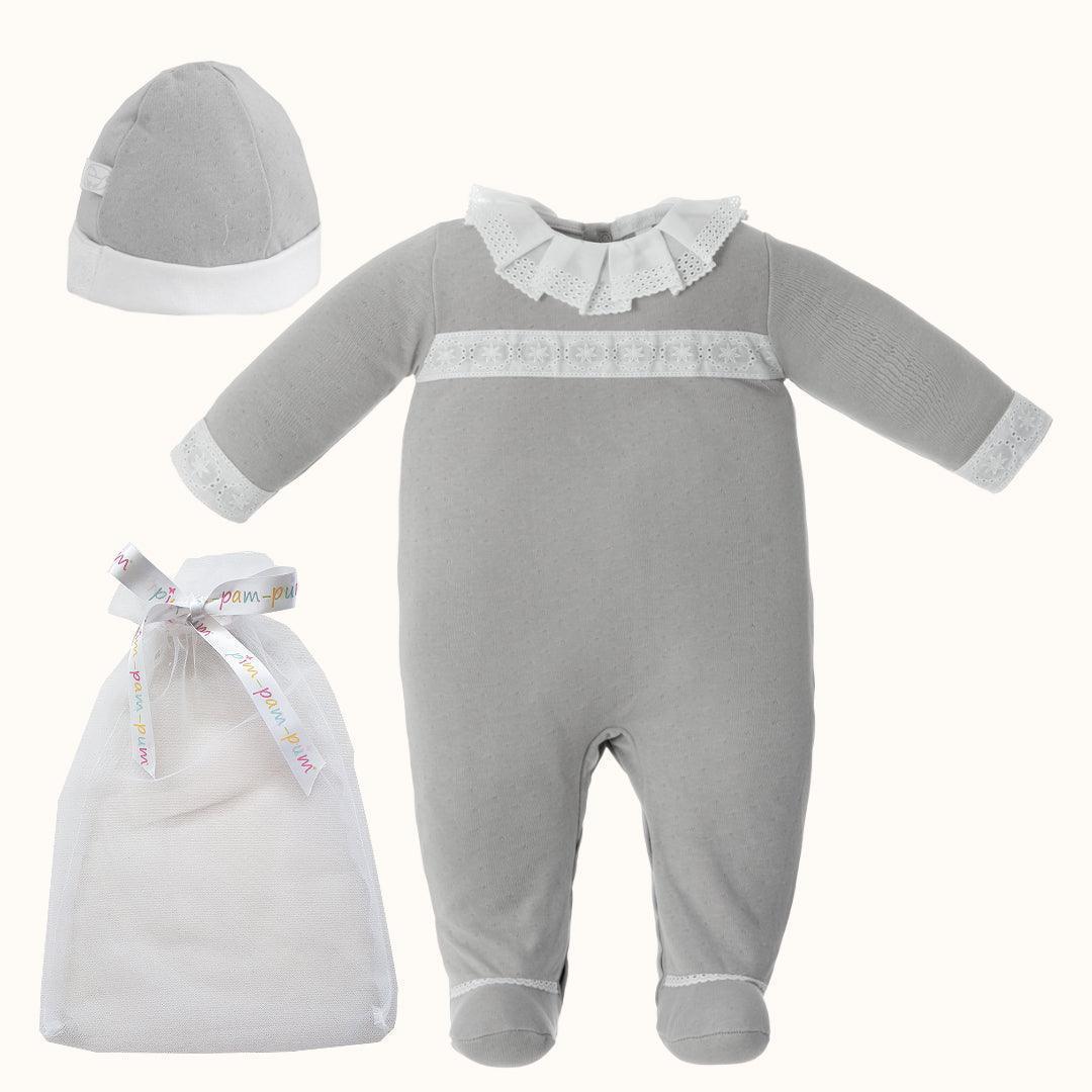 Babygrow e Gorro Classic Rosa - Pim-Pam-Pum Baby