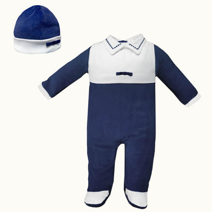 Babygrow + Gorro Romantic Natal Menino - Pim-Pam-Pum Baby