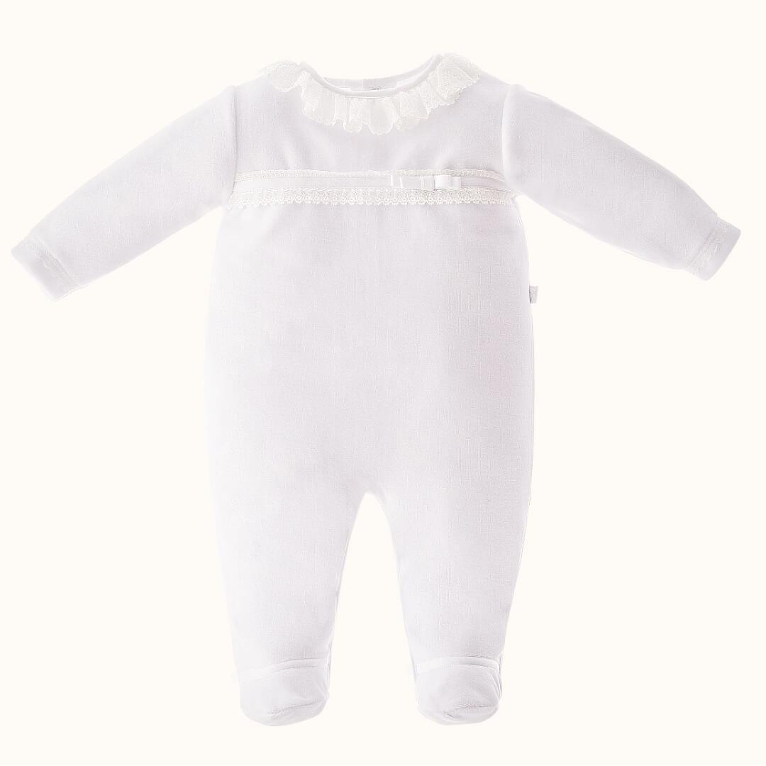 Babygrow Romantic 1 Branco/Azul - Pim-Pam-Pum Baby