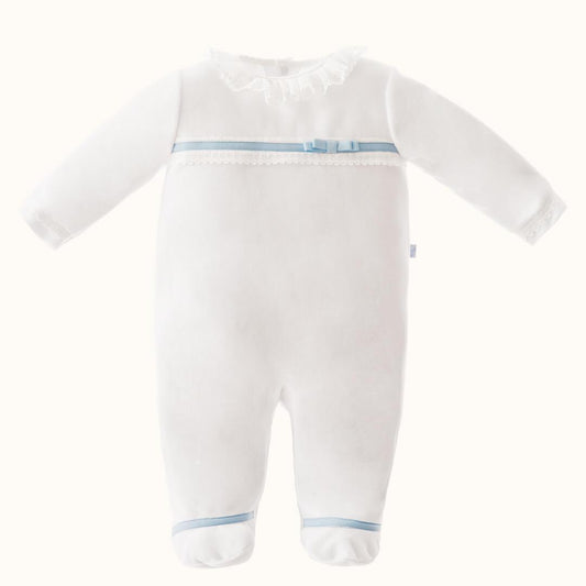 Babygrow Romantic 1 Branco/Cinza - Pim-Pam-Pum Baby