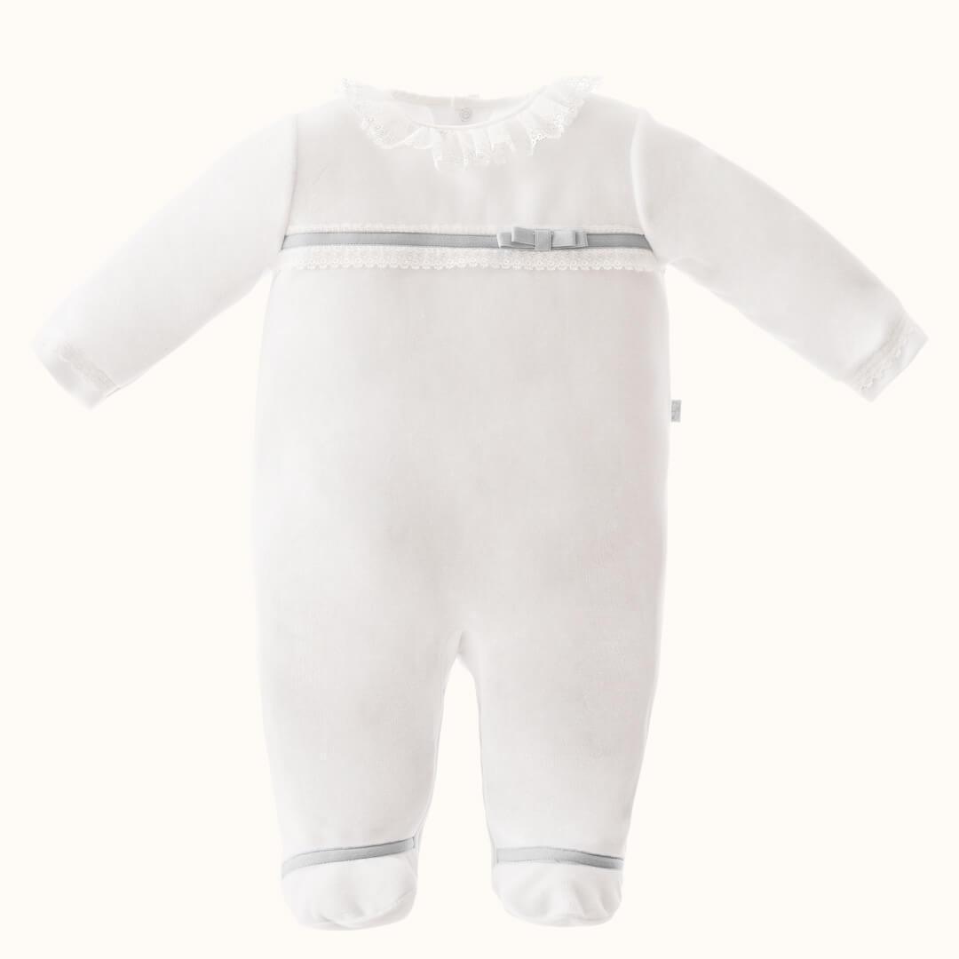 Babygrow Romantic 1 Branco/Rosa - Pim-Pam-Pum Baby