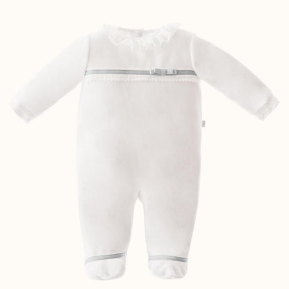 Babygrow Romantic 1 Branco/Rosa - Pim-Pam-Pum Baby