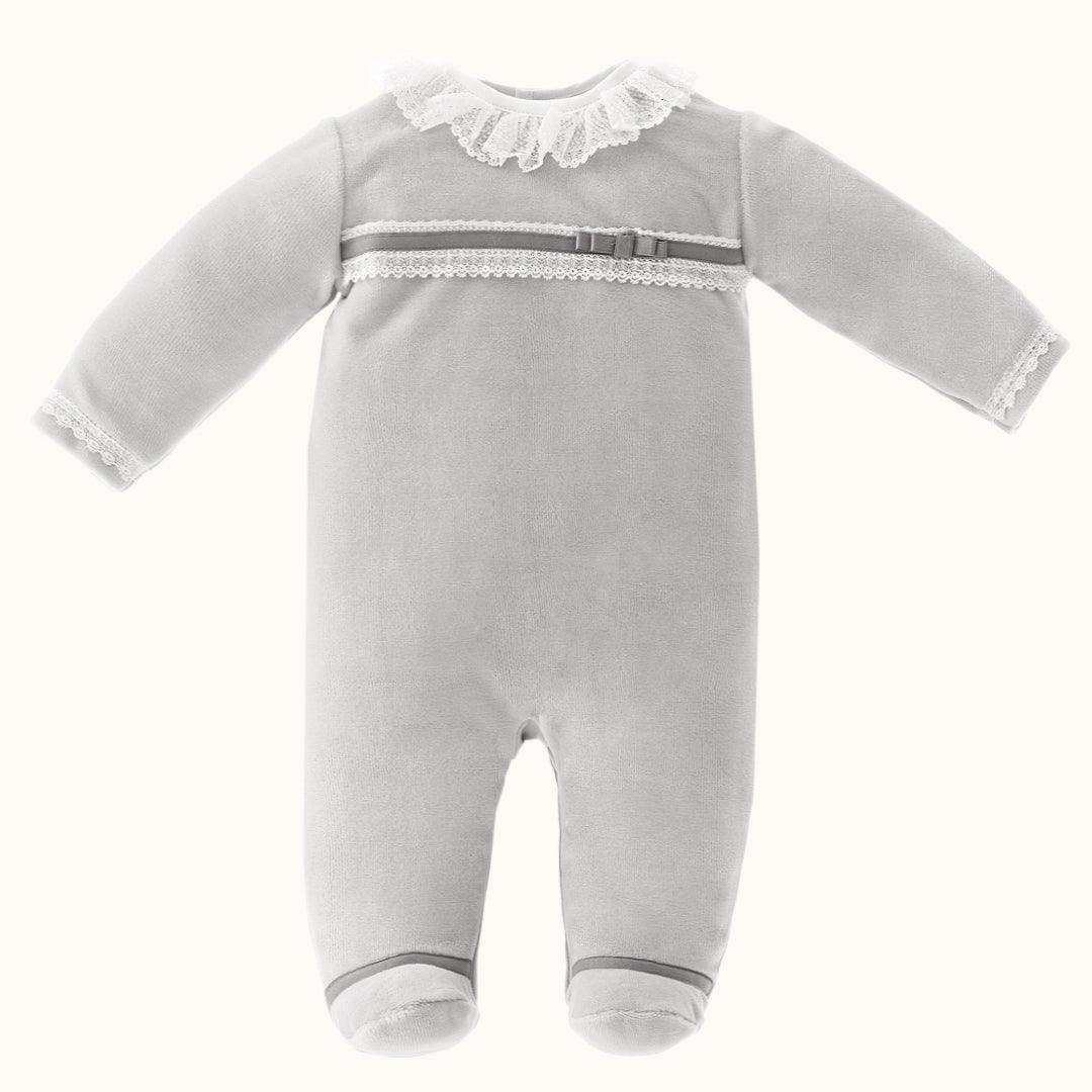 Babygrow Romantic 1 Cinza - Pim-Pam-Pum Baby