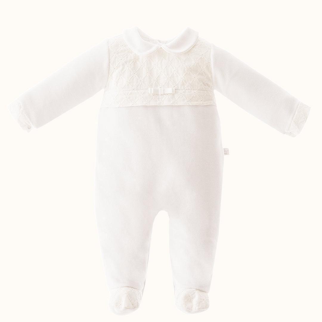 Babygrow Romantic 2 Branco - Pim-Pam-Pum Baby