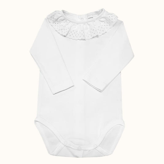 Body de Gola Bonny Branco Inverno - Pim-Pam-Pum Baby