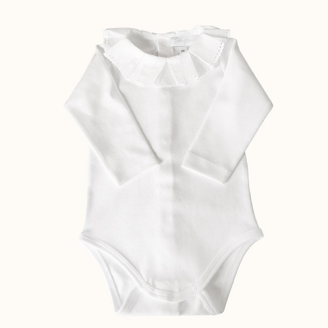 Body de Gola Classic Branco Inverno - Pim-Pam-Pum Baby