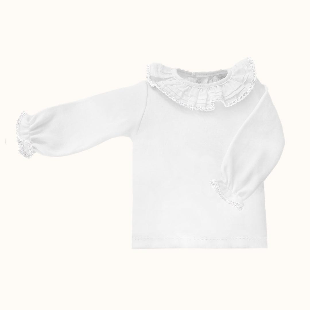 Camisola de Gola Básico Branco Inverno - Pim-Pam-Pum Baby