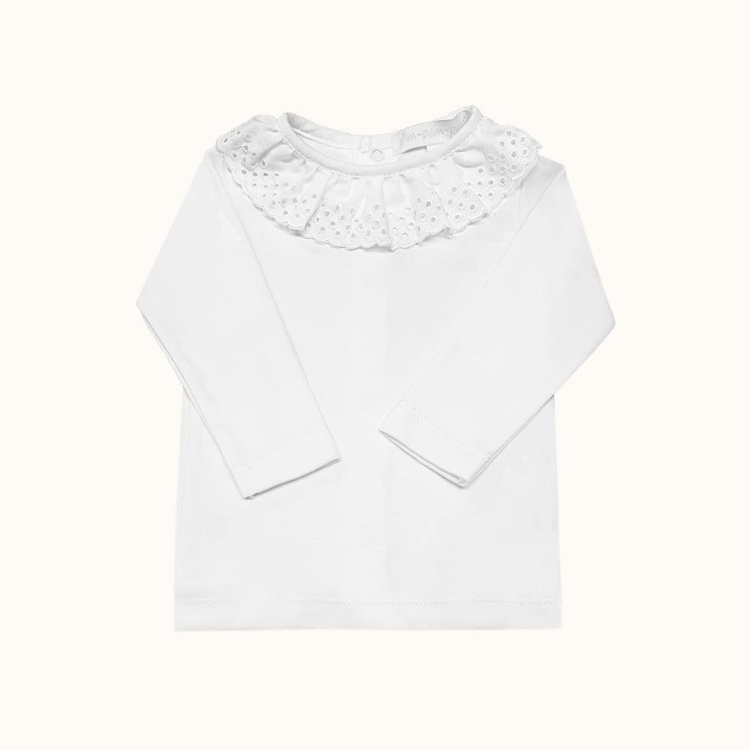 Camisola de Gola Bonny Branco Inverno - Pim-Pam-Pum Baby