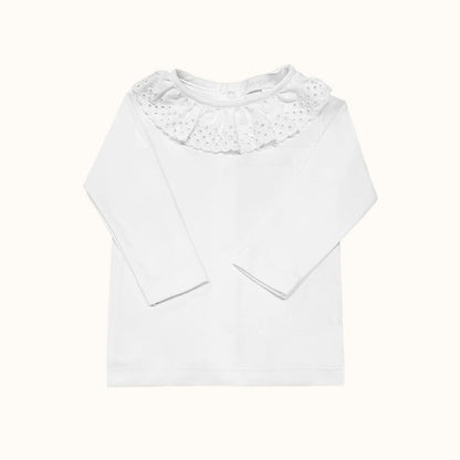 Camisola de Gola Bonny Branco Verão - Pim-Pam-Pum Baby