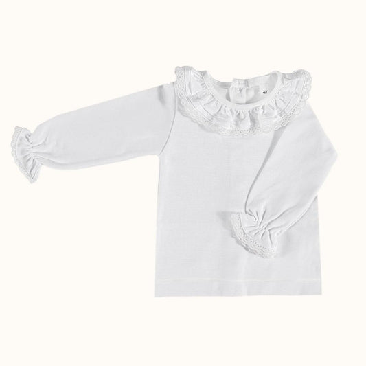 Camisola de Gola Candy Branco Inverno - Pim-Pam-Pum Baby