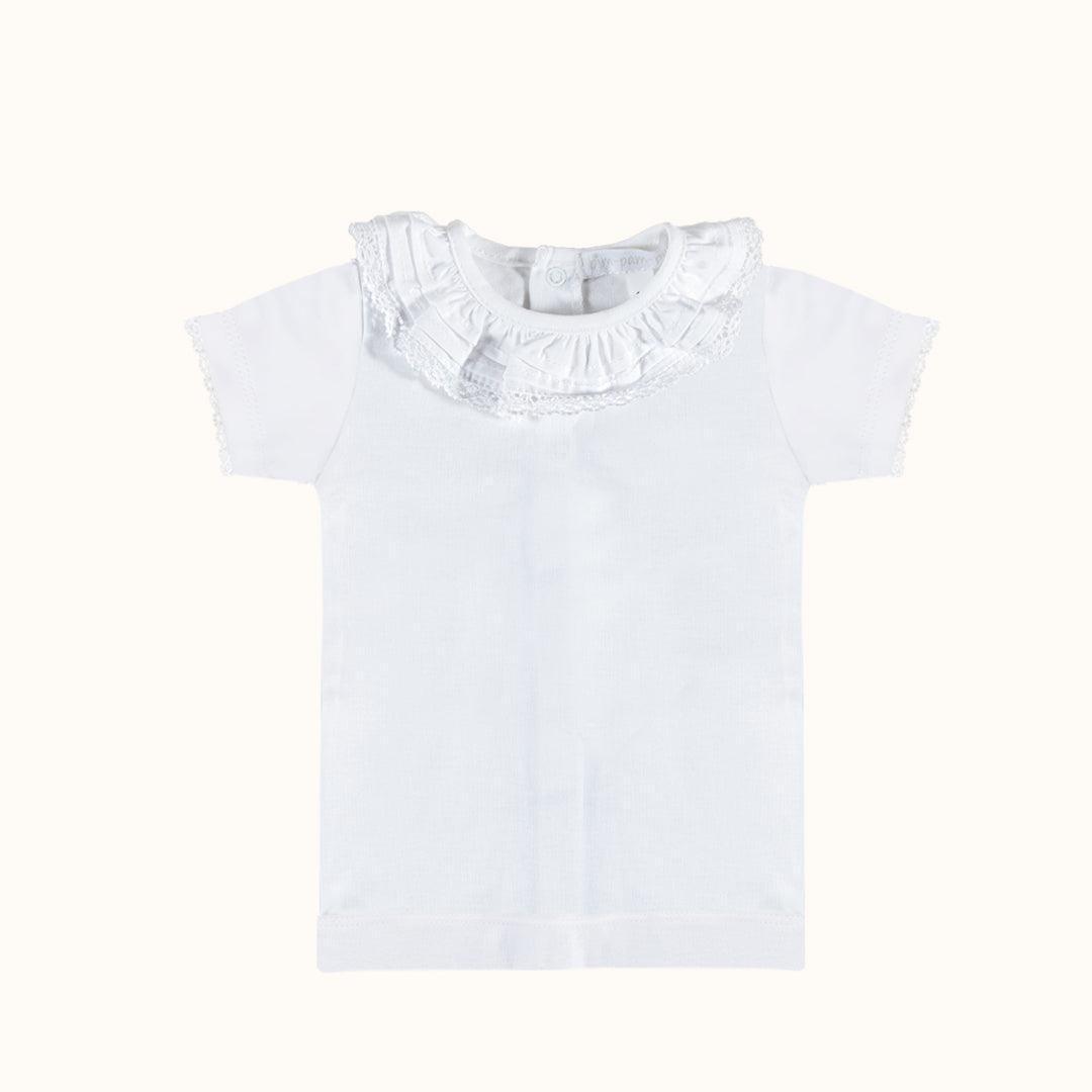 Camisola de Gola Candy Branco Verão - Pim-Pam-Pum Baby