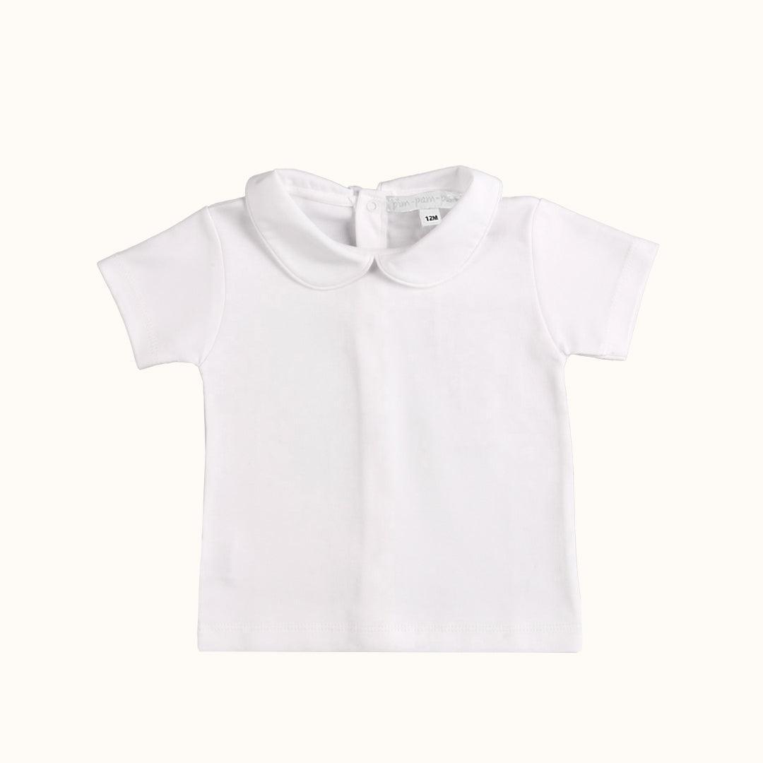 Camisola de Gola P P com Vivo Branca - Pim-Pam-Pum Baby