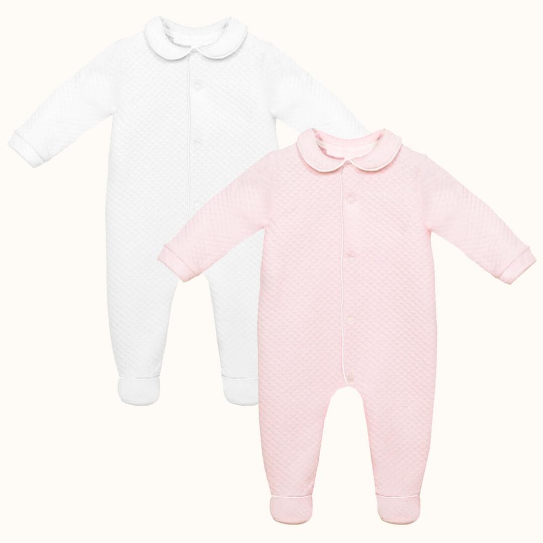 conjunto-de-2-babygrows-diamante-rosa-e-branco-pim-pam-pum-baby-1 - Pim-Pam-Pum Baby