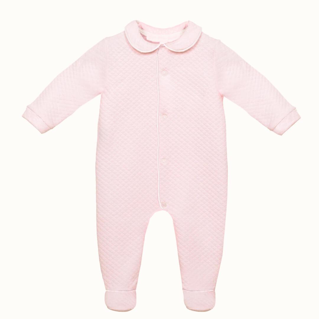 Conjunto de 2 Babygrows Diamante Rosa e Branco - Pim-Pam-Pum Baby