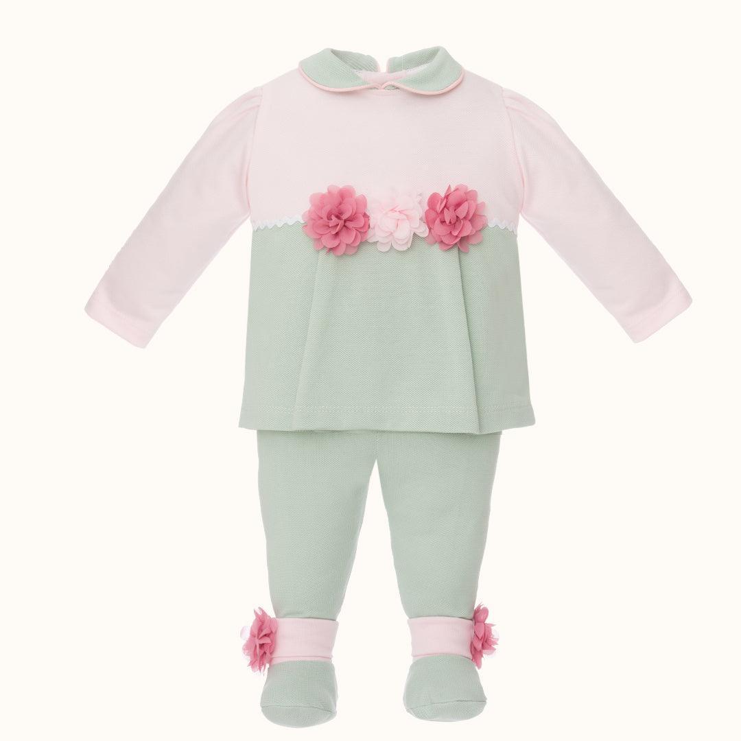 Conjunto Fatinho Jardim Rosa/Verde - Pim-Pam-Pum Baby