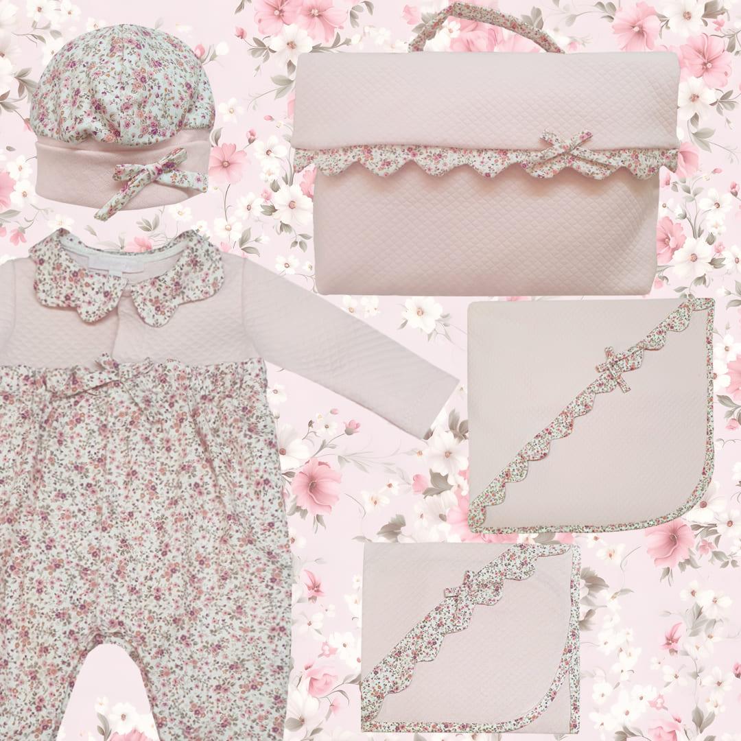 Conjunto Primeira Roupa Florzinhas - Pim-Pam-Pum Baby