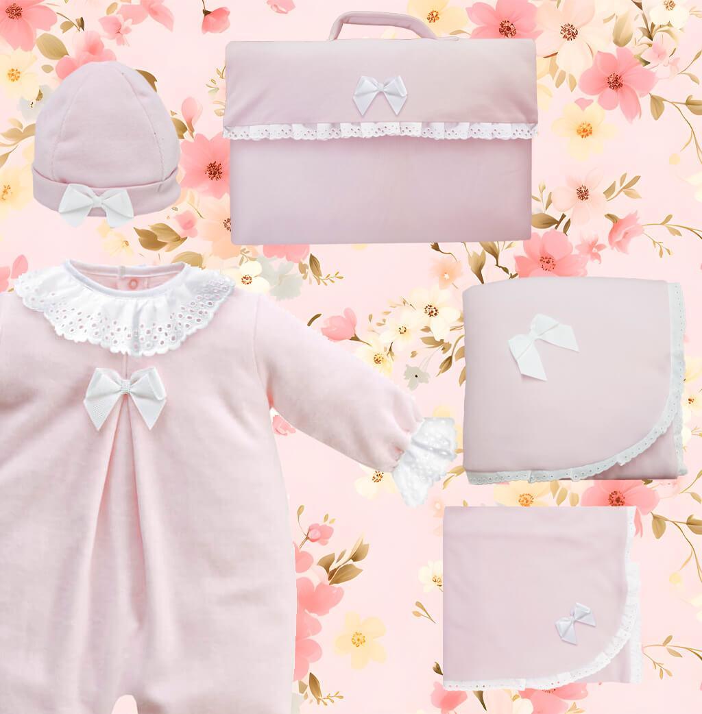 Conjunto Primeira Roupa Sublime Rosa - Pim-Pam-Pum Baby