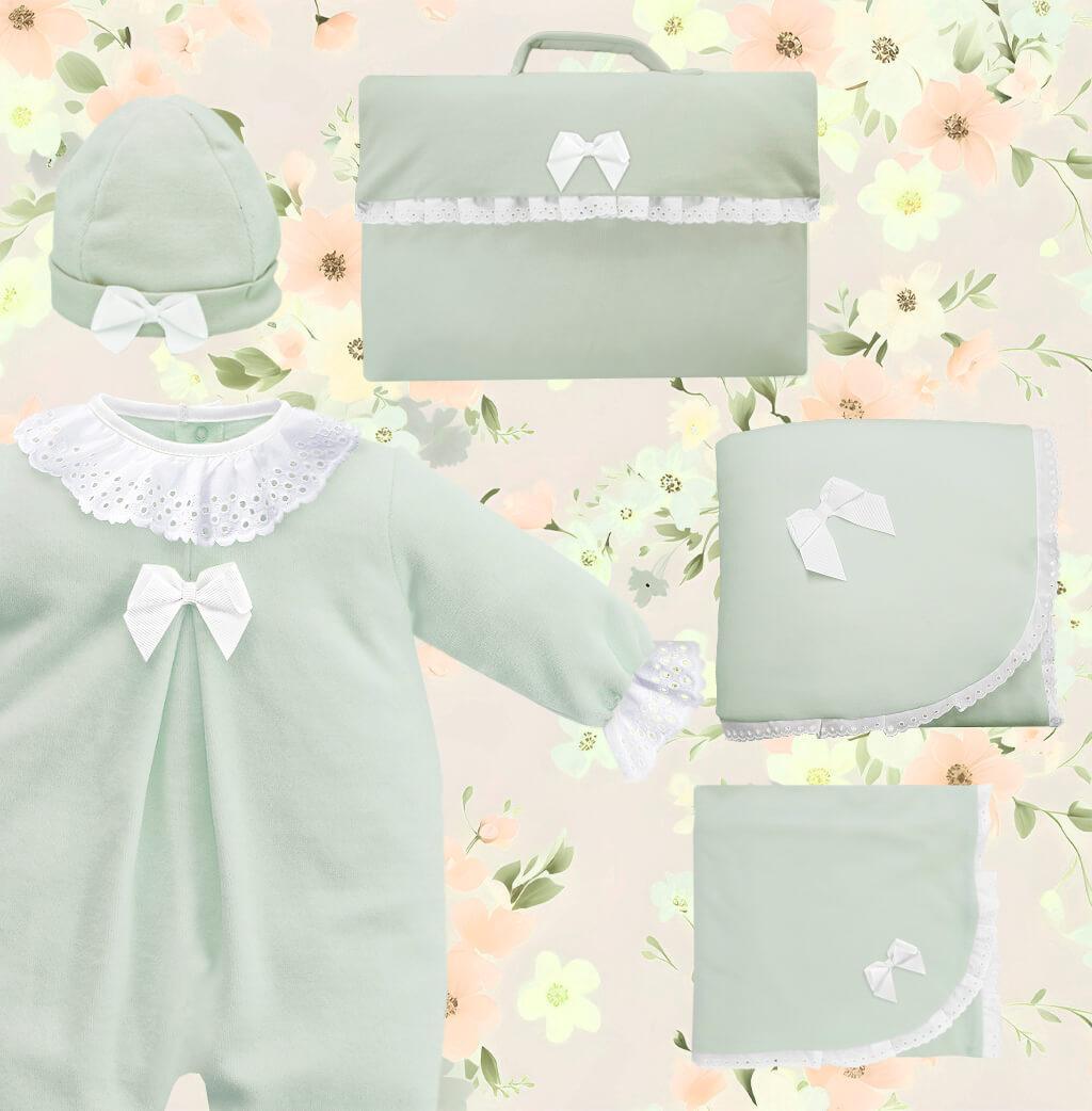 Conjunto Primeira Roupa Sublime Verde - Pim-Pam-Pum Baby