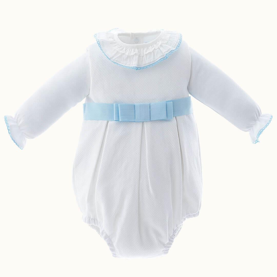 Fofo e Body Romantic Branco/Azul - Pim-Pam-Pum Baby