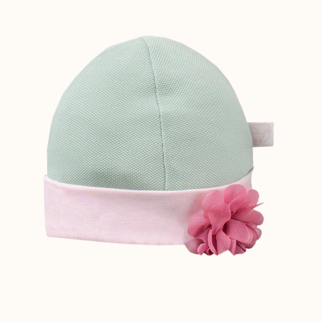 Gorro Jardim Rosa/Verde - Pim-Pam-Pum Baby