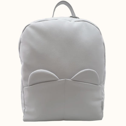 ʕ•ᴗ•ʔ Mochila Maternidade Teddy Cinza - Pim-Pam-Pum Baby