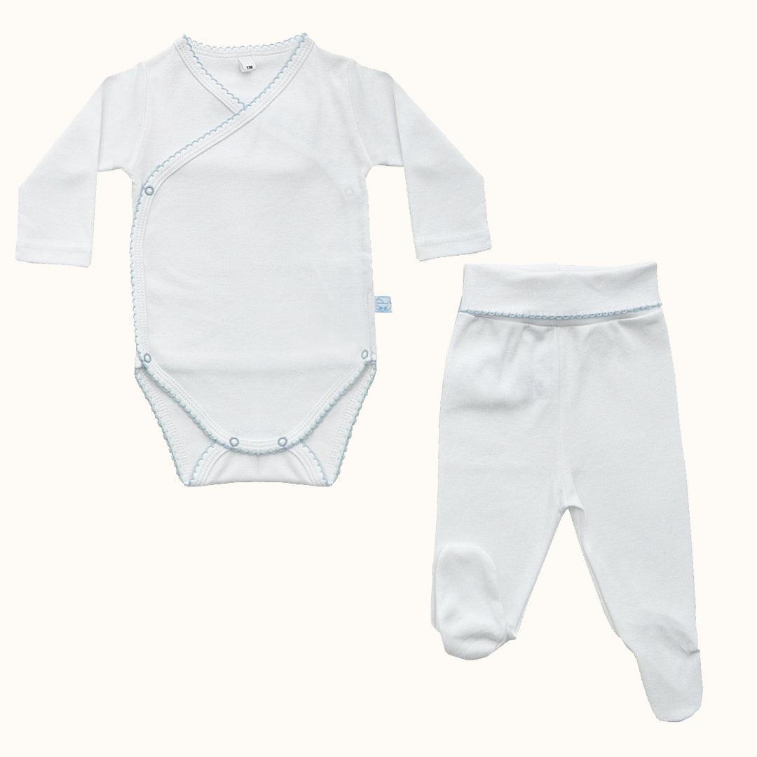 Primeira Roupa Mini Bebé Mimo Azul - Pim-Pam-Pum Baby