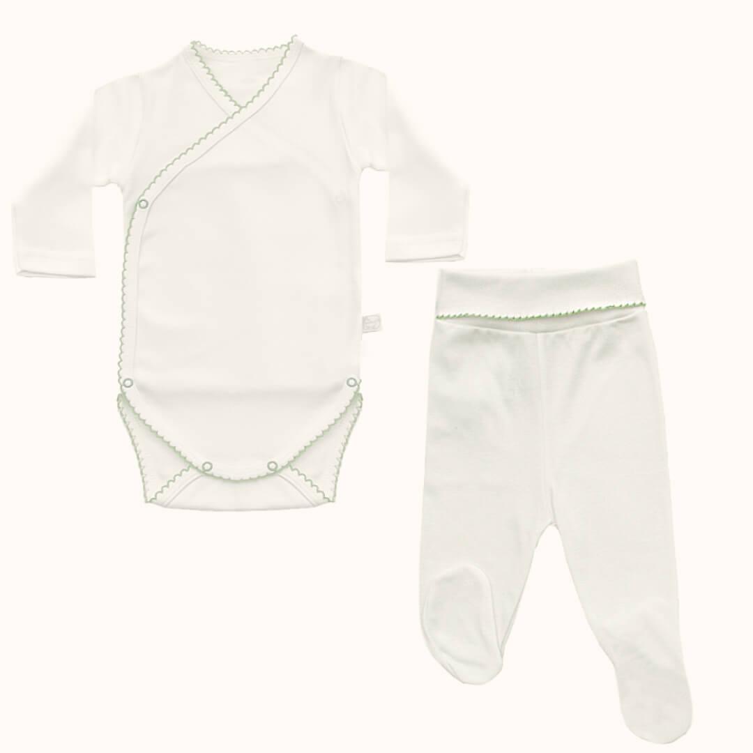 Primeira Roupa Mini Country Verde - Pim-Pam-Pum Baby