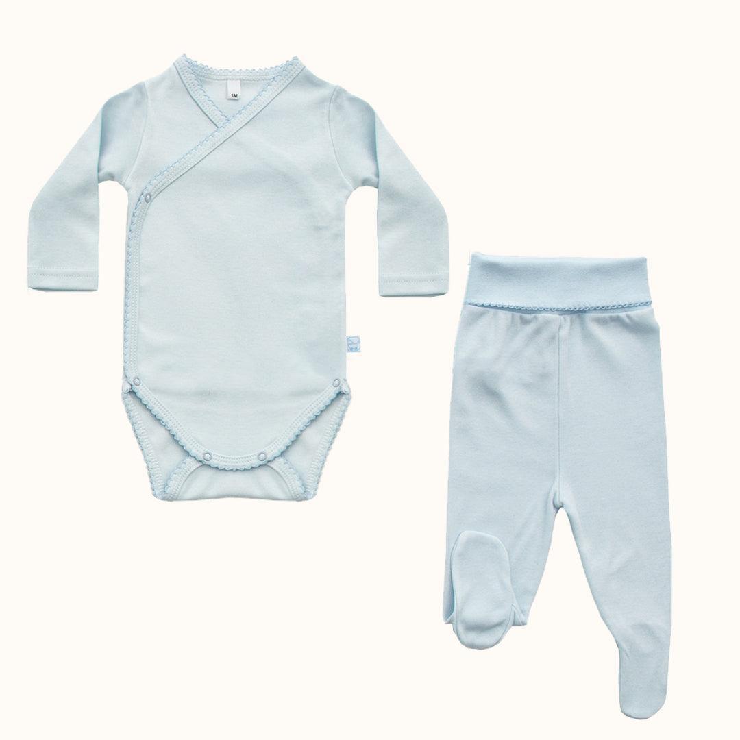 Primeira Roupa Mini Denim Azul - Pim-Pam-Pum Baby