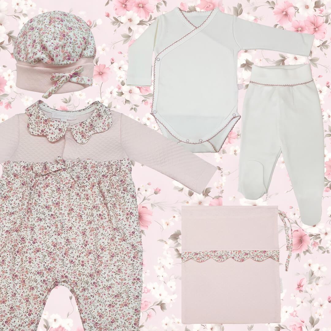 Primeira Roupa Mini Florzinhas 1 - Pim-Pam-Pum Baby