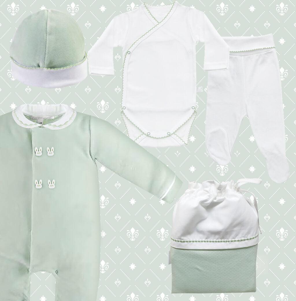 Primeira Roupa Mini Sweet Verde - Pim-Pam-Pum Baby