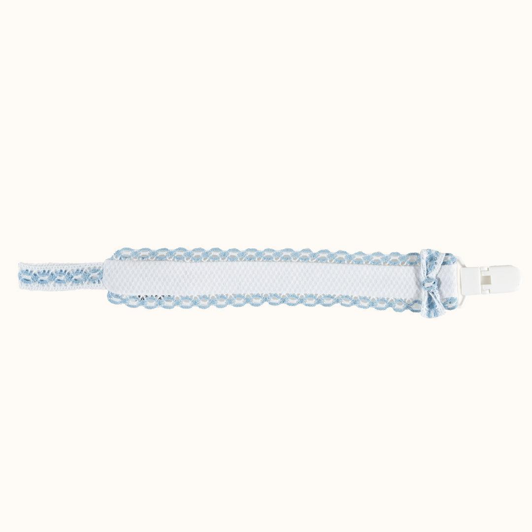 Suporte Chupetas Candy Branco/Azul - Pim-Pam-Pum Baby