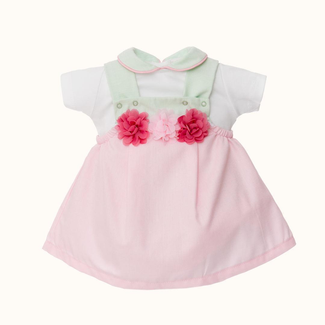 Vestido e Body/Cueca Jardim Rosa/Verde - Pim-Pam-Pum Baby