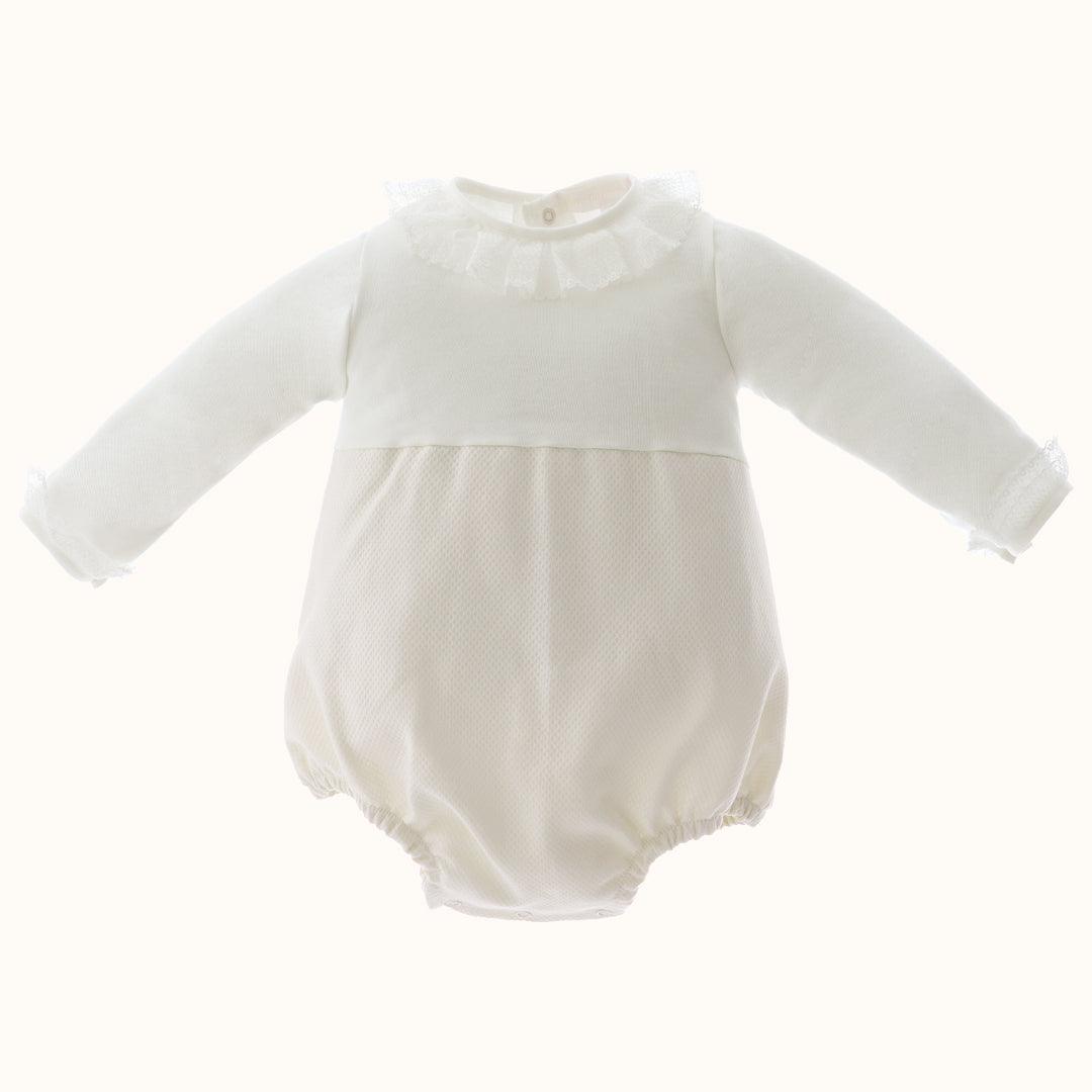 Vestido e Body/Cueca Romantic Bege - Pim-Pam-Pum Baby