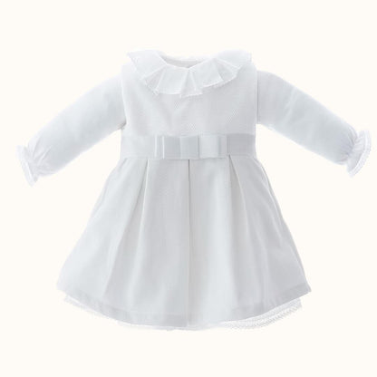 Vestido e Body/Cueca Romantic Branco - Pim-Pam-Pum Baby