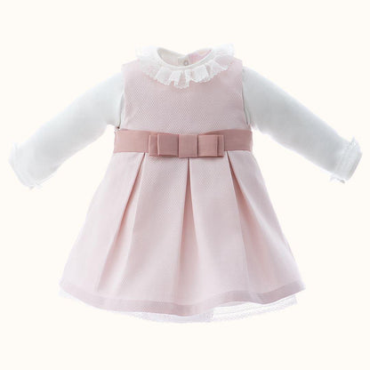 Vestido e Body/Cueca Romantic Rosa - Pim-Pam-Pum Baby